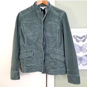 L.L. Bean Sage Green/Grey Corduroy Jacket, fits like S.